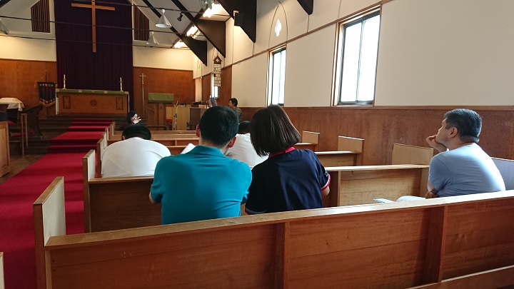 礼拝堂で「名古屋聖マルコ教会」